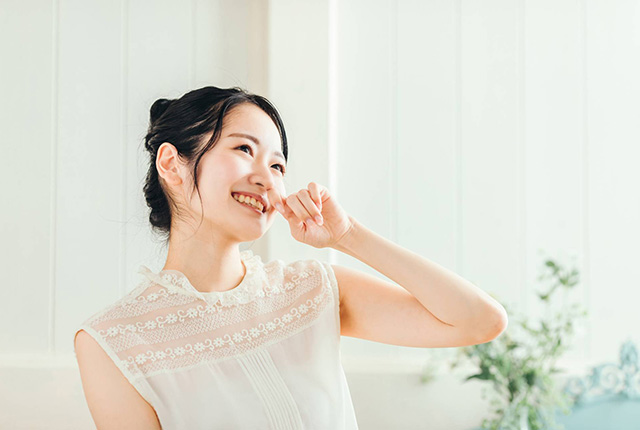 鼻の症状が改善した女性