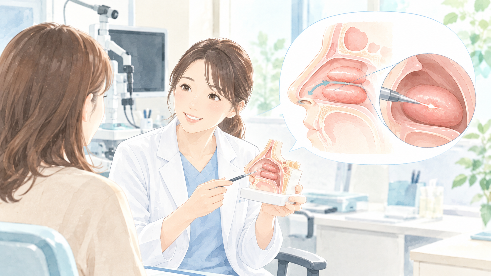 アレルギー性鼻炎の鼻づまりにCO₂レーザー治療という選択肢｜どんな人に向いている？
